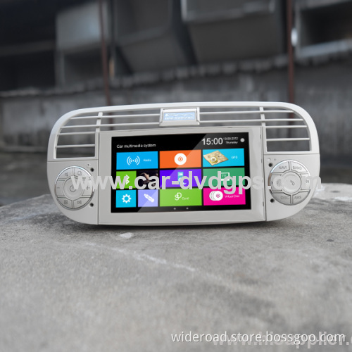Fiat 500 Abarth 500 Navigation System 2007-2013 Radio Tv Bt Ipod Steering Wheel Control Blue&me Usb Aux